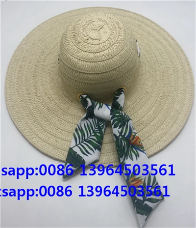 Жени лятна шапка хартия Слама Sunhat