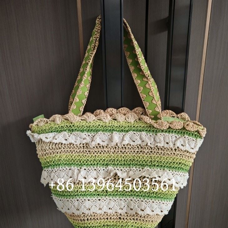Bamboo Handles Women Beach Bags