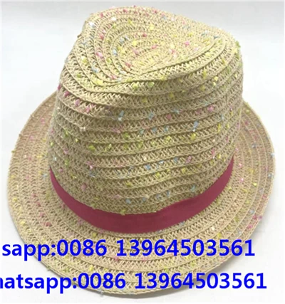 Цветна сламена хартия Fedora Sun Hat