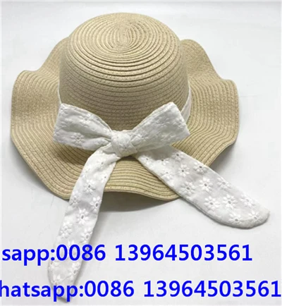 Плажна шапка Lady Straw Bowknot